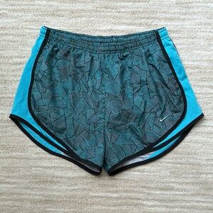 Nike Women's 3'' Dri-Fit Tempo Core Running Shorts Blue Black Size Medium
